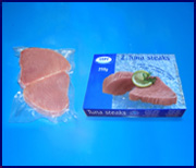 natural yellowfin tuna steaks